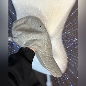 Grey Felt Relaxed (Less Structured) Baseball Hat